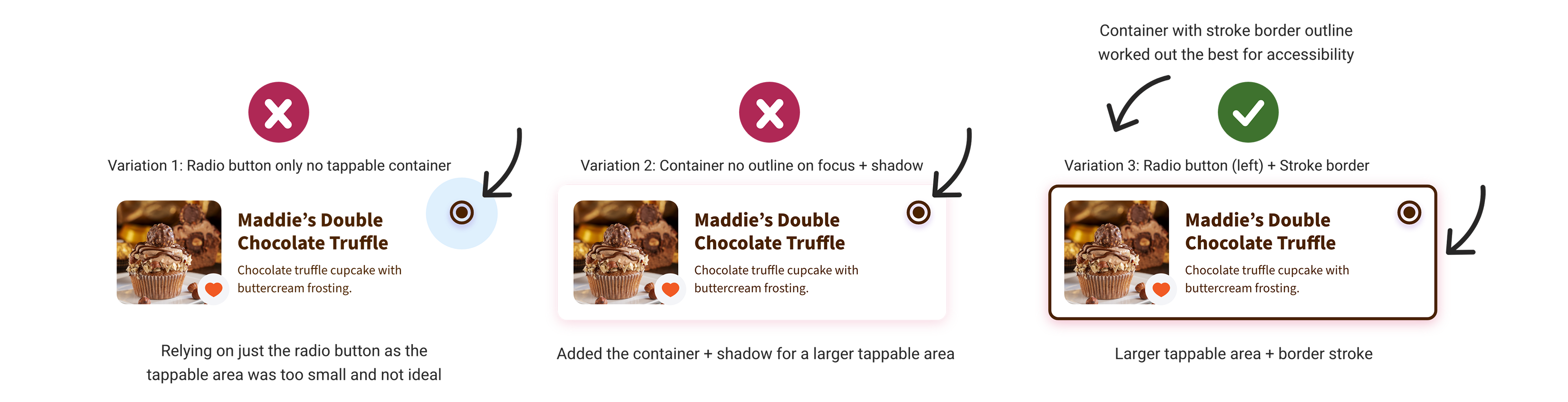 Cupcakes Selector Component